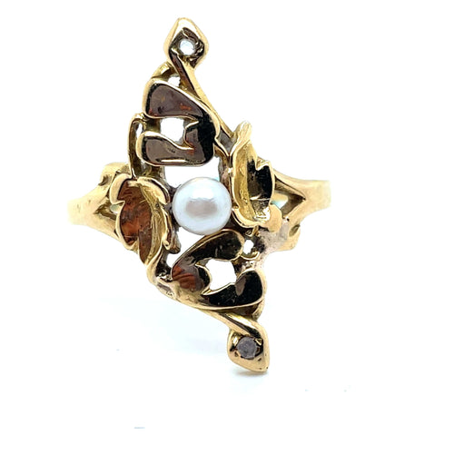 Bague Bague Art Nouveau 58 Facettes