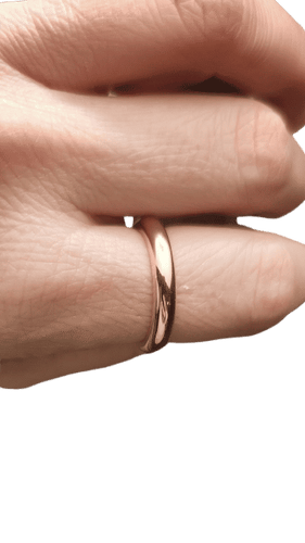 Bague 58 CHAUMET - Bague jonc or rose 58 Facettes