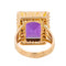Bague 61 Bague Cocktail Or rose Améthyste 58 Facettes 3132898RV