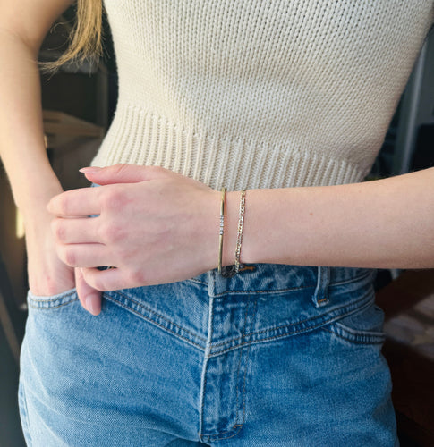 Bracelet Bracelet en or jaune avec diamants 58 Facettes 2502030