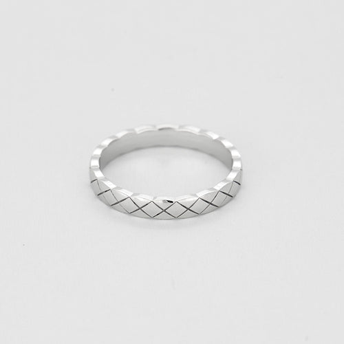 Bague 58 CHANEL - Bague Coco Crush mini modèle en Or blanc 18k 58 Facettes 58FC17-4