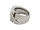 Bague 56 bague CHAUMET liens croises gm t56 asymetrique en or blanc diamants 0.45ct 58 Facettes 268855