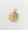 Pendentif Petit pendentif porte photo antique or jaune 18k ciselé de fleurs (circa 1900) 58 Facettes A06174