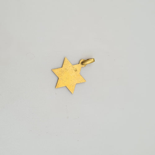 Pendentif Pendentif Étoile de David en or jaune 58 Facettes