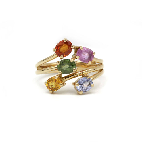 Bague 52 Bague - Or & Saphirs de Couleur 58 Facettes 250120R