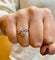 Bague 54 Bague en or blanc 18 carats et diamants 58 Facettes