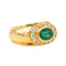 Bague 52 Bague  Jonc Or jaune Emeraude, Diamant 58 Facettes 4152875CN