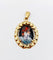 Pendentif Pendentif or rose plaque émaillée) 58 Facettes A05510