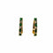 Boucles d'oreilles Boucle d'oreille en or jaune avec diamants et émeraudes 58 Facettes 2505020