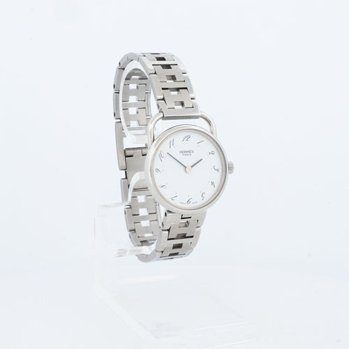 Montre Hermès Cape Cod - Cadran arabe ivoire - PM 58 Facettes