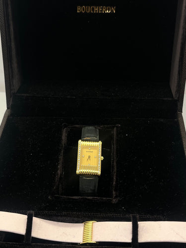 Montre Boucheron Reflet Small Or Jaune et Diamants 58 Facettes