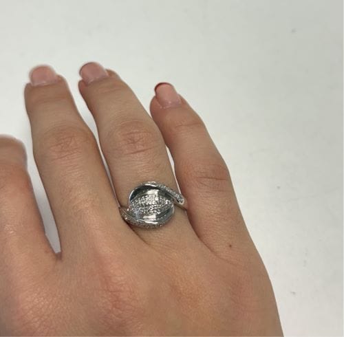 Bague Bague bandeau avec diamants 58 Facettes 33708