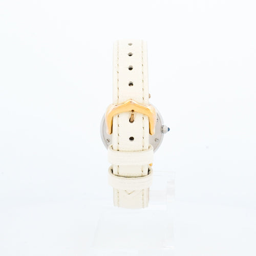 Montre Cartier - Montre Santos Vendôme cadran ivoire chiffres romains acier et or jaune 58 Facettes