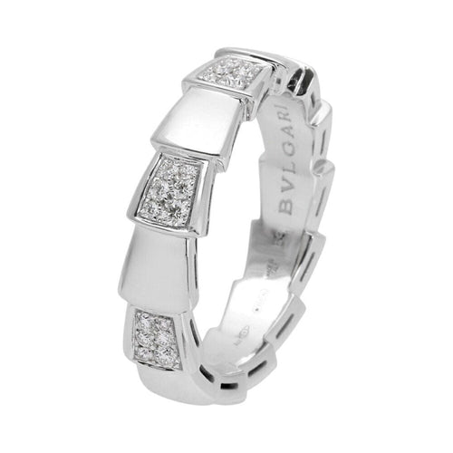 Bague 56 BULGARI - Bague Serpenti en or blanc et diamants 58 Facettes