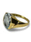 Bague 57 Bague or jaune et aigue-marine 5 ct 58 Facettes 70101