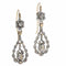 Boucles d'oreilles Boucles d'oreilles victoriennes élégantes et longues avec diamants taille rose 58 Facettes 24240-0376