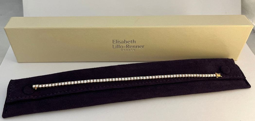 Bracelet Bracelet ligne en or rose serti de 60 brillants 58 Facettes 238139