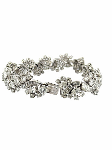 Bracelet Bracelet haute joaillerie en platine , or et diamants 58 Facettes