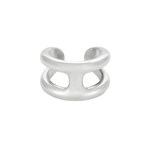 Bague 52 HERMÈS - Osmose - Petit modèle - Bague en argent 58 Facettes 58FC13-2