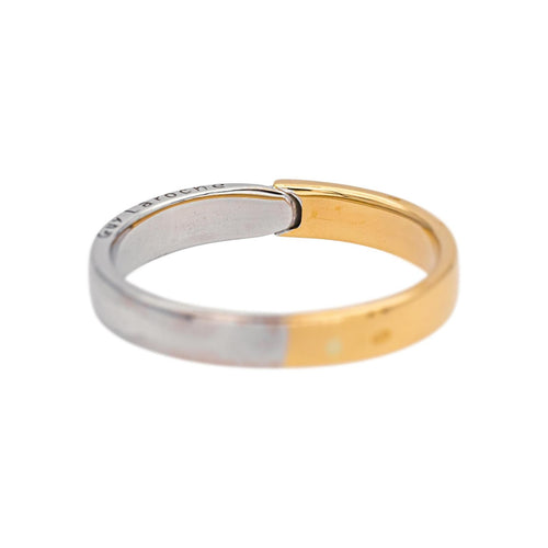 Guy Laroche Yellow gold ring, white gold 