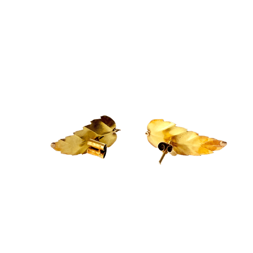 Boucles d'oreilles Boucles d'oreilles Feuilles d'or 58 Facettes