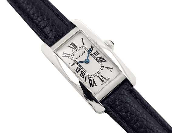 Montre Cartier Tank Américaine 2489 18k White Gold 58 Facettes