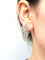 Boucles d'oreilles Orecchini en or blanc 18 kt et diamants 58 Facettes