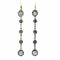 Boucles d'oreilles Boucles d'oreilles pendantes en or antique, platine et argent avec diamants 58 Facettes