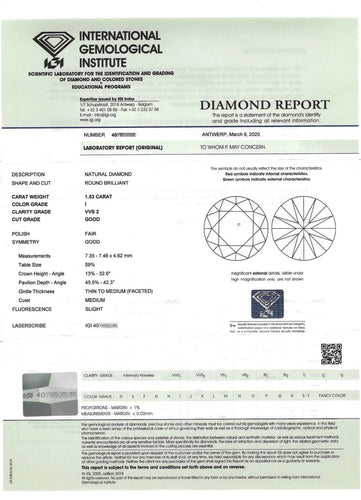 Bague Bague solitaire en or blanc avec diamant 58 Facettes