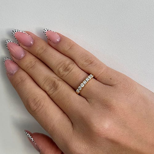 Bague Bague Riviera avec diamants de 0,38 ct 58 Facettes 32218