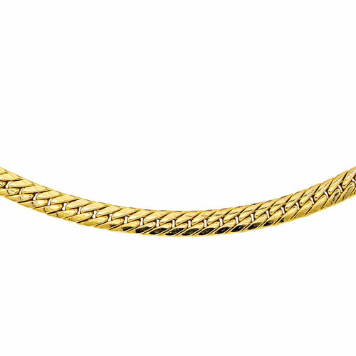 Collier Caplain Paris Collier  Maille Anglaise   Or jaune Saphir 58 Facettes 4446715CN