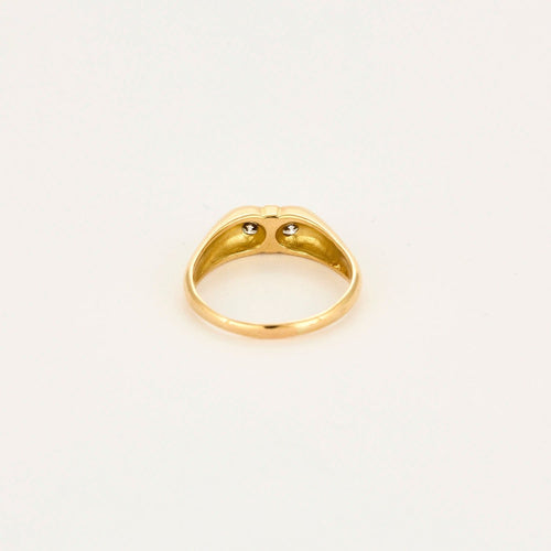 Bague 56 Bague Noeud Toi & Moi or jaune, diamants 58 Facettes