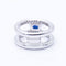 Bague 52 diamonds and sapphire ring 58 Facettes N102924EJ