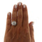 Bague 51 Bague en or blanc avec diamants taille rose 58 Facettes G3781