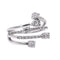 Bague 55 Bague  Or blanc Diamant 58 Facettes 4086039CN