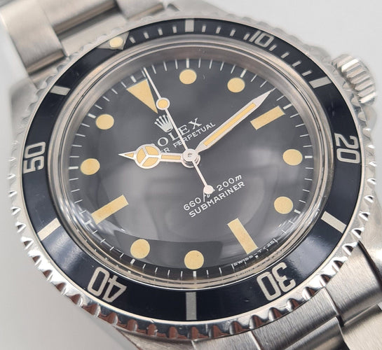 Montre Montre ROLEX Submariner 5513 Serif 58 Facettes 5513-1-1