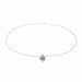 Collier Collier Or blanc Saphir 58 Facettes 3290287CN