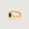 Bague 53,5 Bague or jaune, saphir et diamants 58 Facettes DRE1557