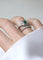 Bague 51.5 Alliance Tour Complet or blanc, diamants 1,00 Ct 58 Facettes