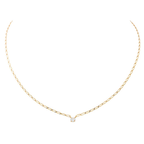 Collier Collier Solitaire Or jaune Diamant 58 Facettes 3330019CN