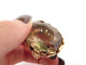 Bague 52 bague cocktail sertie pierre quartz fume t52 en or jaune 14k 31.7gr 58 Facettes 270125