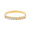 Bague 57.5 Bague Demi alliance Or jaune Diamant 58 Facettes 3618023CN