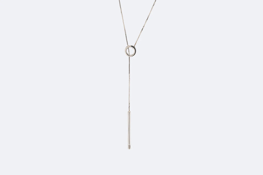 Necklace with white gold pendant