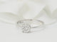 Bague 53 Bague solitaire en or blanc et diamants 0.16ct 58 Facettes 30917