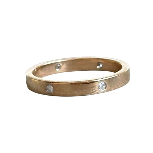 Bague 53 Alliance or jaune diamants 58 Facettes 368