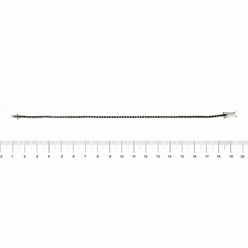 Bracelet Bracelet tennis en diamant noir de 1,58 ct 58 Facettes 34310