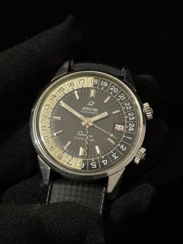 Montre [RARE] Montre Enicar - Sherpa Super-Jet MK1 Compressor – Automatique – Vintage 58 Facettes