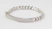 Bracelet Bracelet souple en or blanc pavé de diamants 58 Facettes 32978