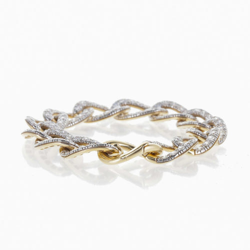 Bracelet POMELLATO - Bracelet Catene or rose et diamants PM 58 Facettes 2.19207