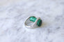 Bague 53 Bague Cocktail Gucci, malachite et diamants sur or blanc 58 Facettes